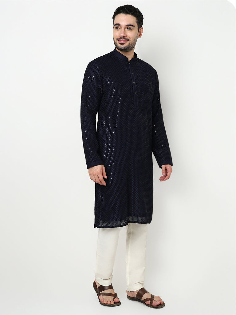 Embroidered Kurta with Pant Set