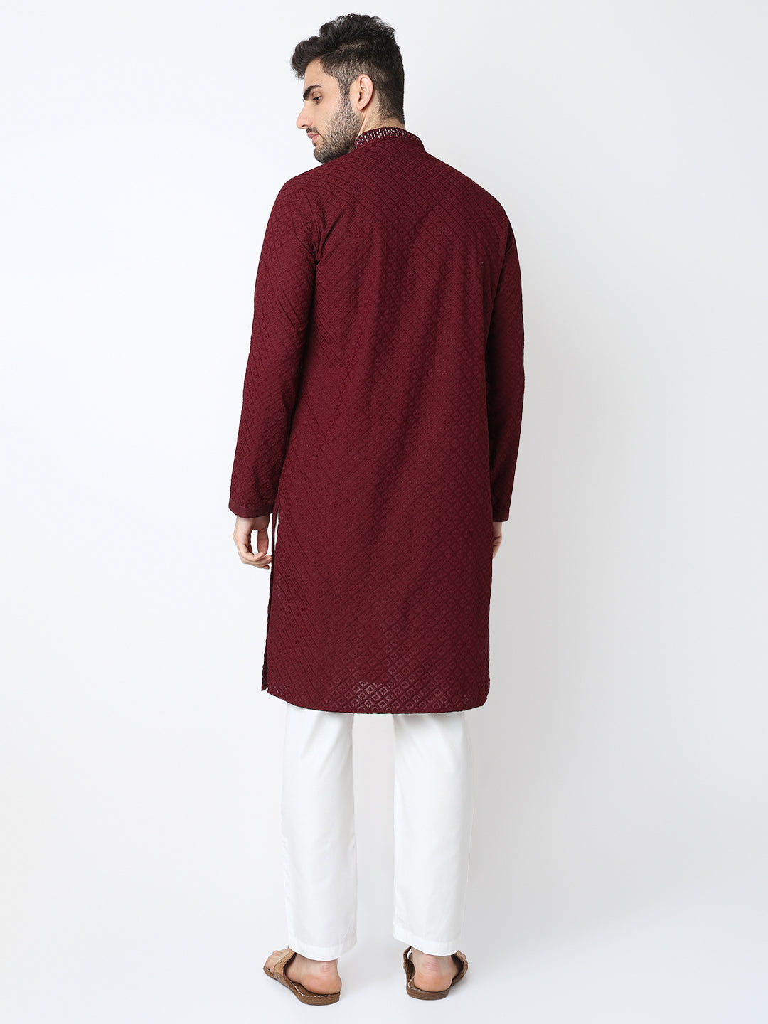 Embroidered Straigth Kurta with Pant Set