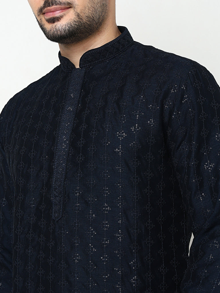 Embroidered Kurta with Pant Set