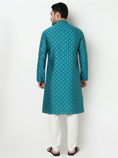 Jacquard Kurta with Pant Set