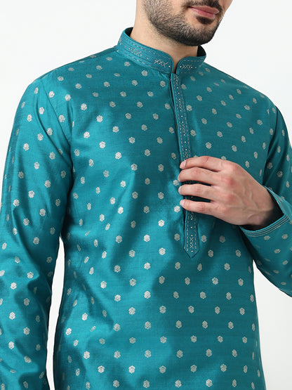Jacquard Kurta with Pant Set