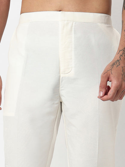 Embroidered Straight Kurta With Pant Set