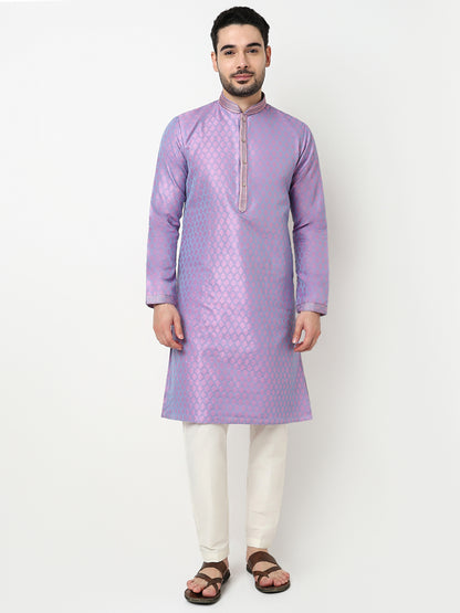 Jacquard Kurta with Pant Set