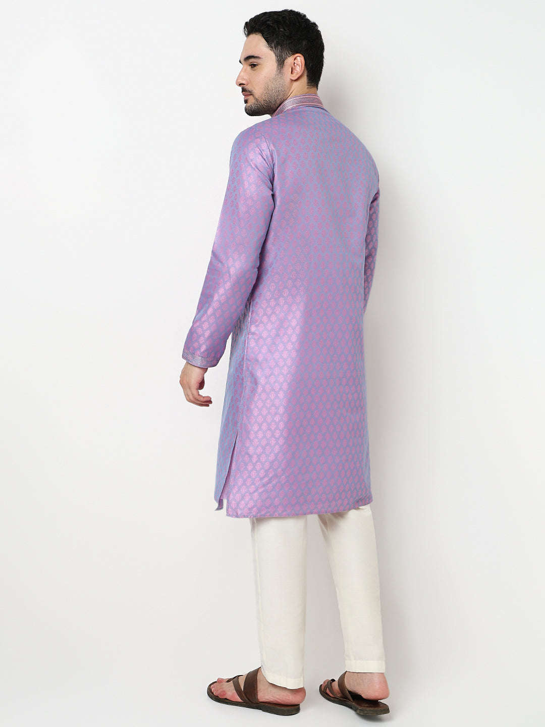 Jacquard Kurta with Pant Set