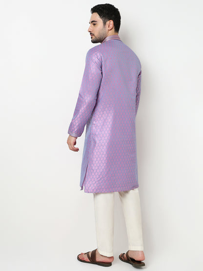 Jacquard Kurta with Pant Set