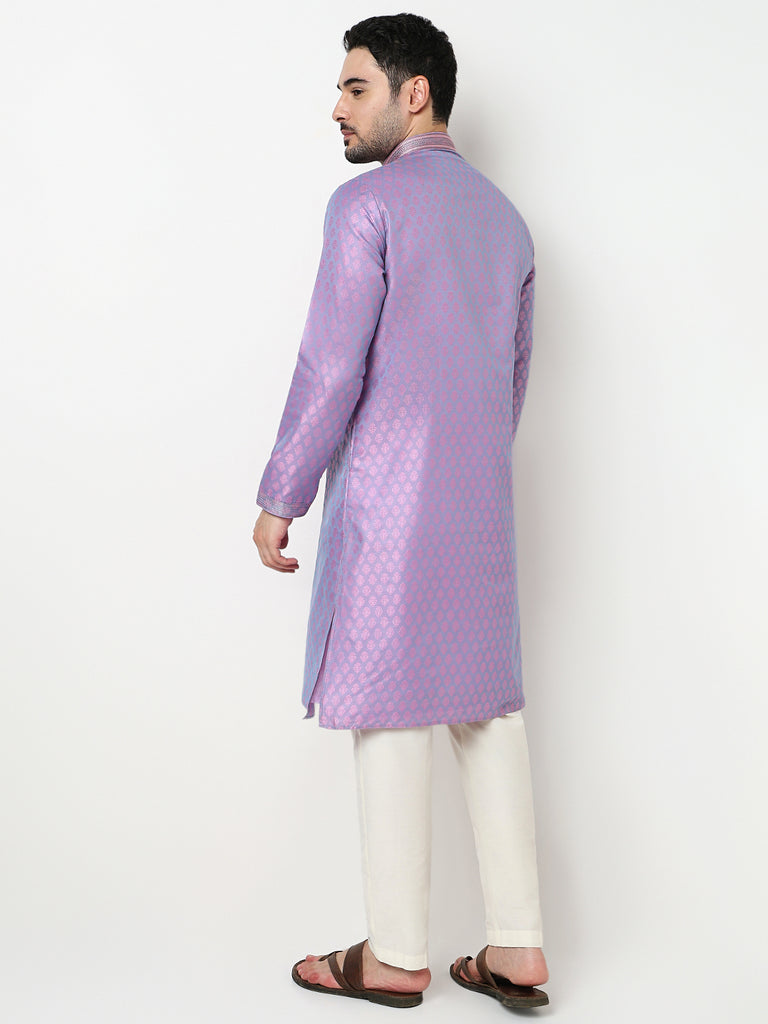 Jacquard Kurta with Pant Set