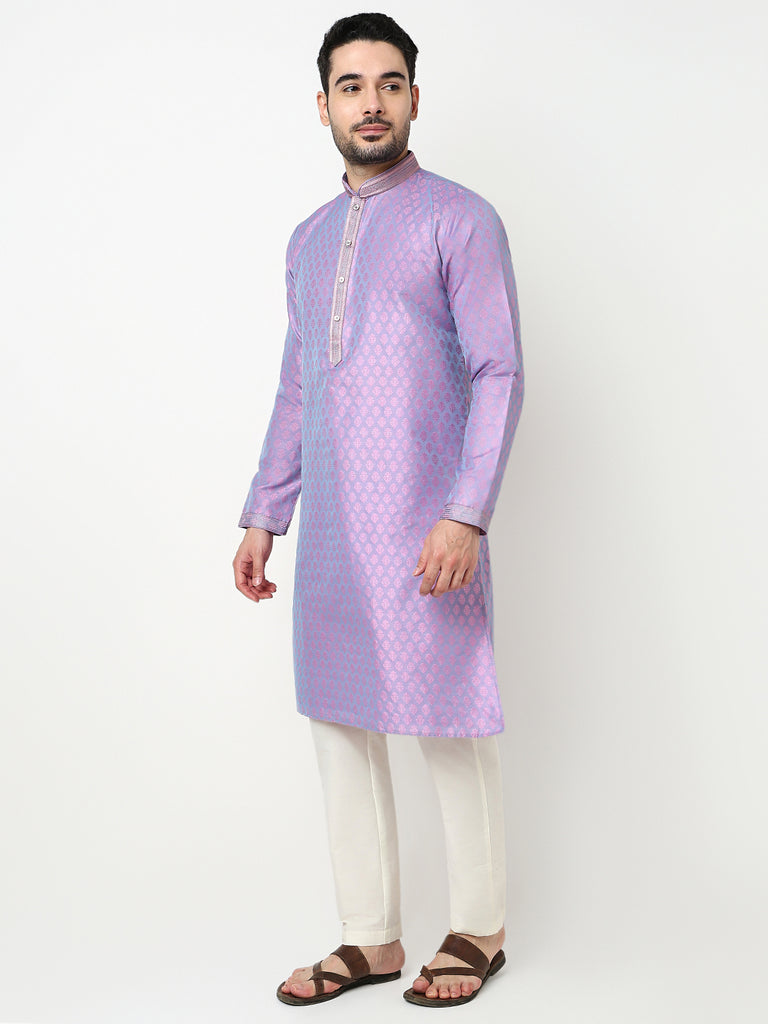 Jacquard Kurta with Pant Set