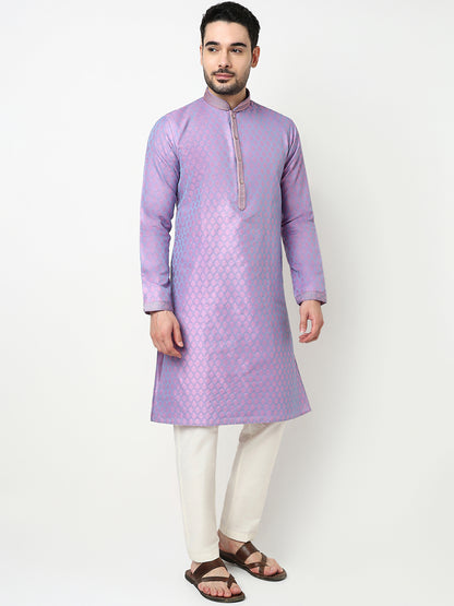 Jacquard Kurta with Pant Set