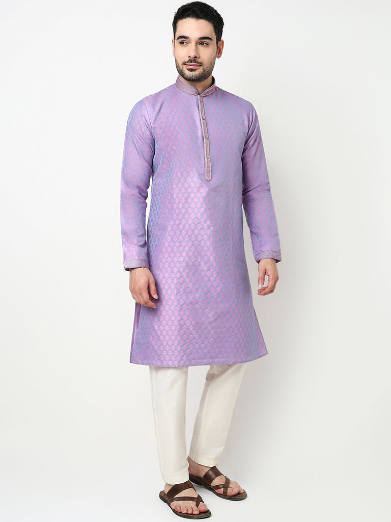 Jacquard Kurta with Pant Set