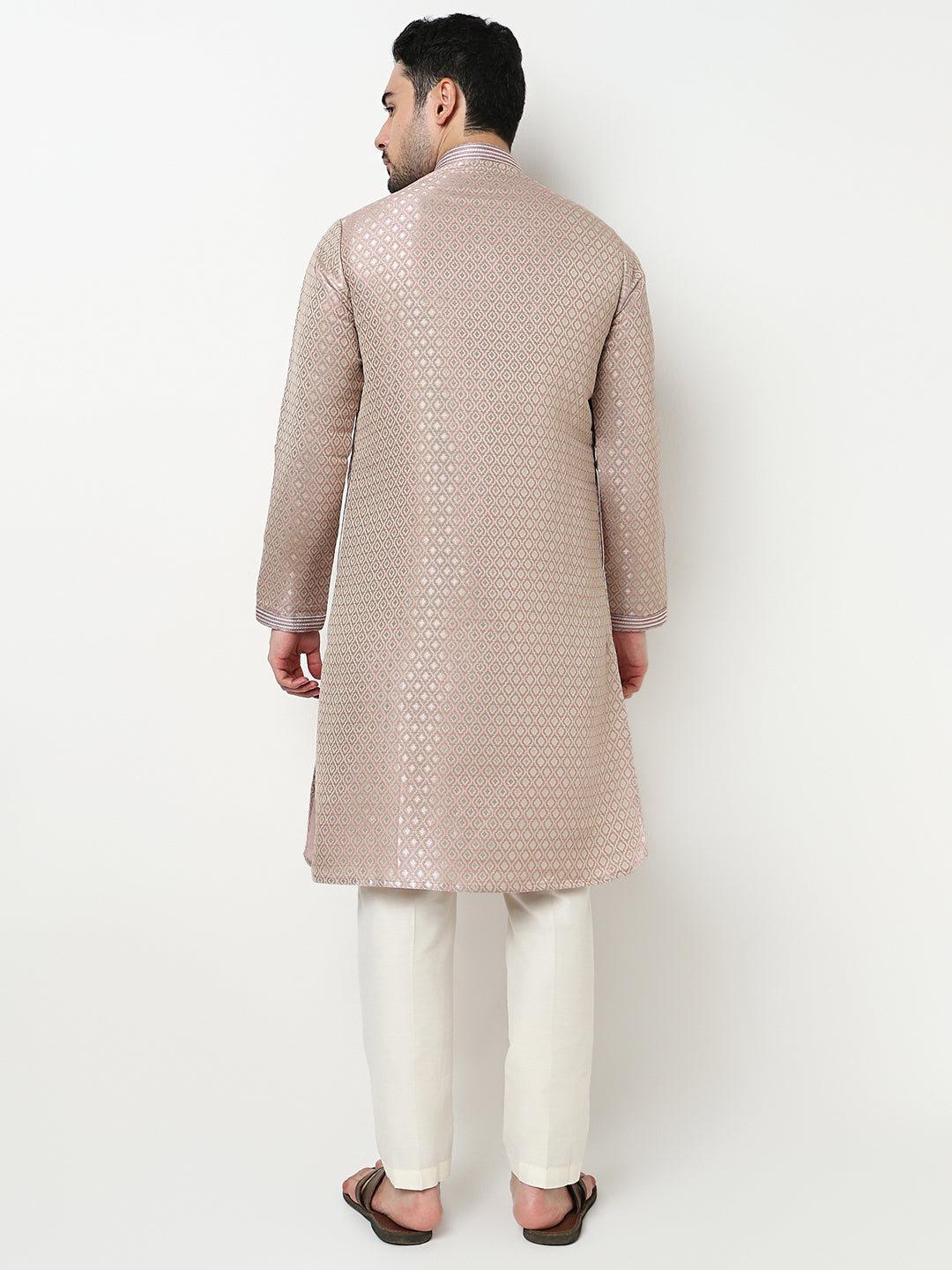 Jacquard Kurta with Pant Set