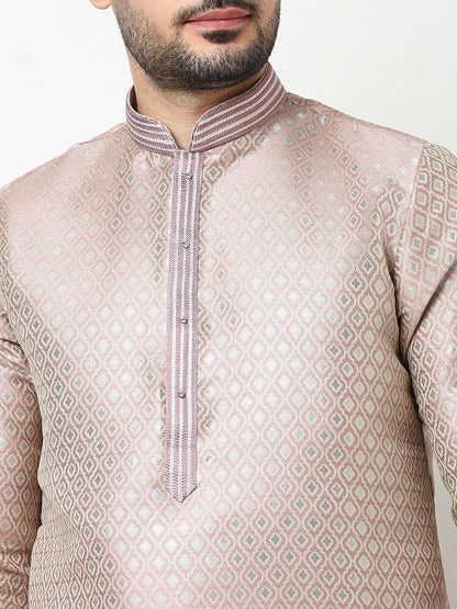 Jacquard Kurta with Pant Set