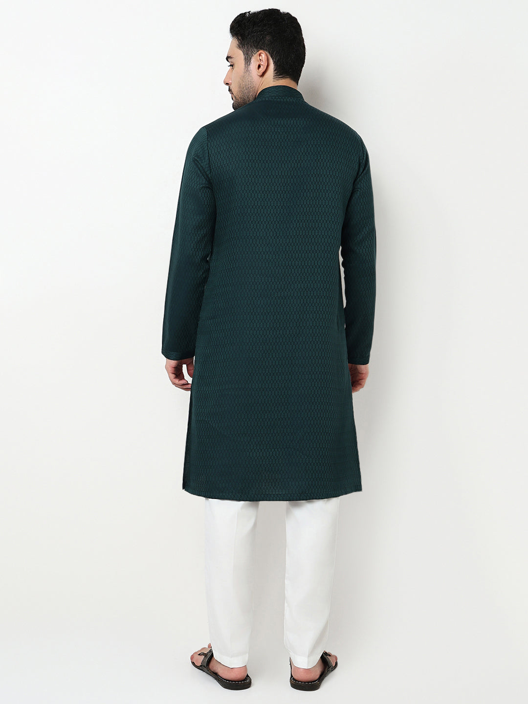 Jacquard Kurta with Pant Set