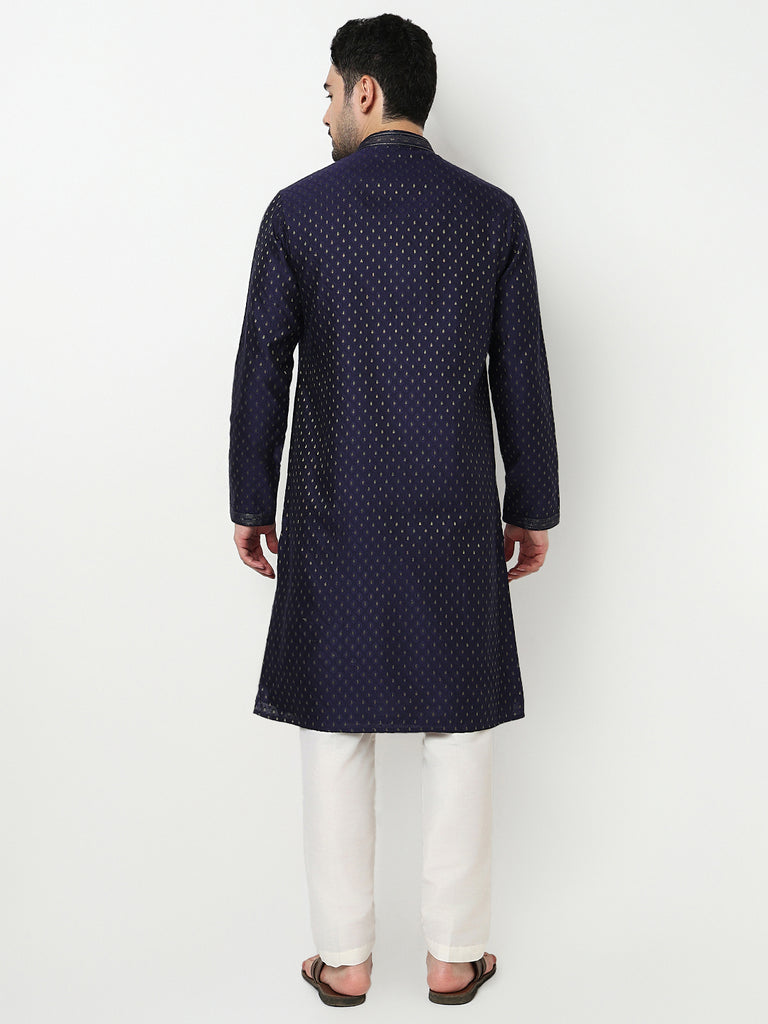 Jacquard Kurta with Pant Set