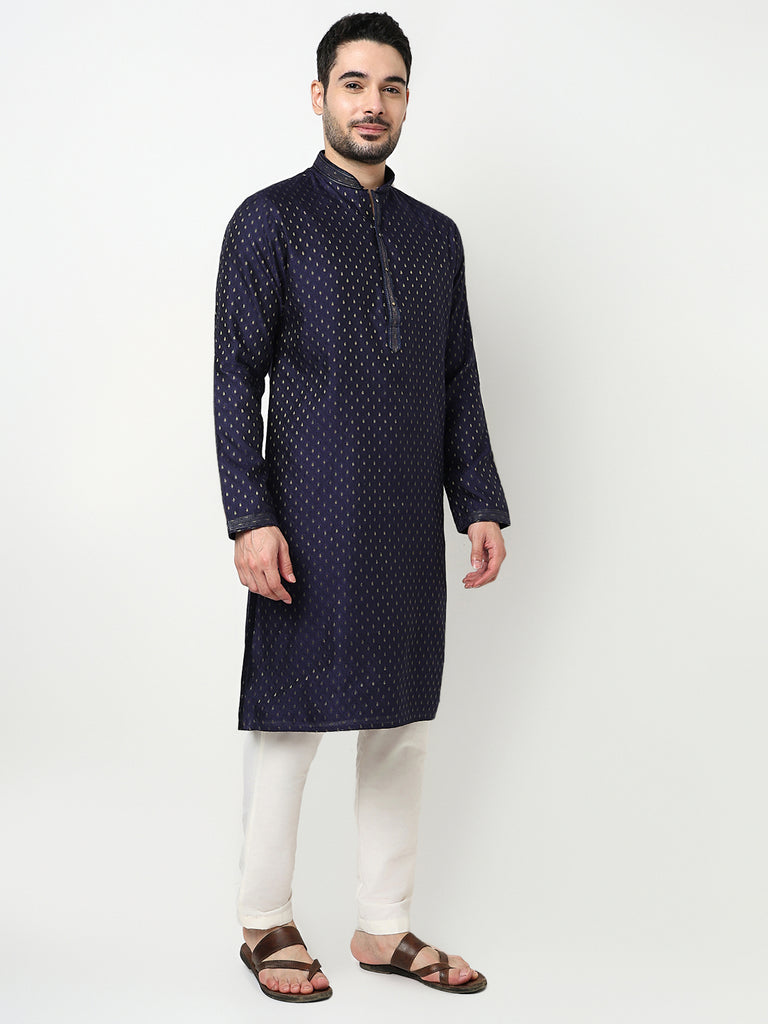 Jacquard Kurta with Pant Set