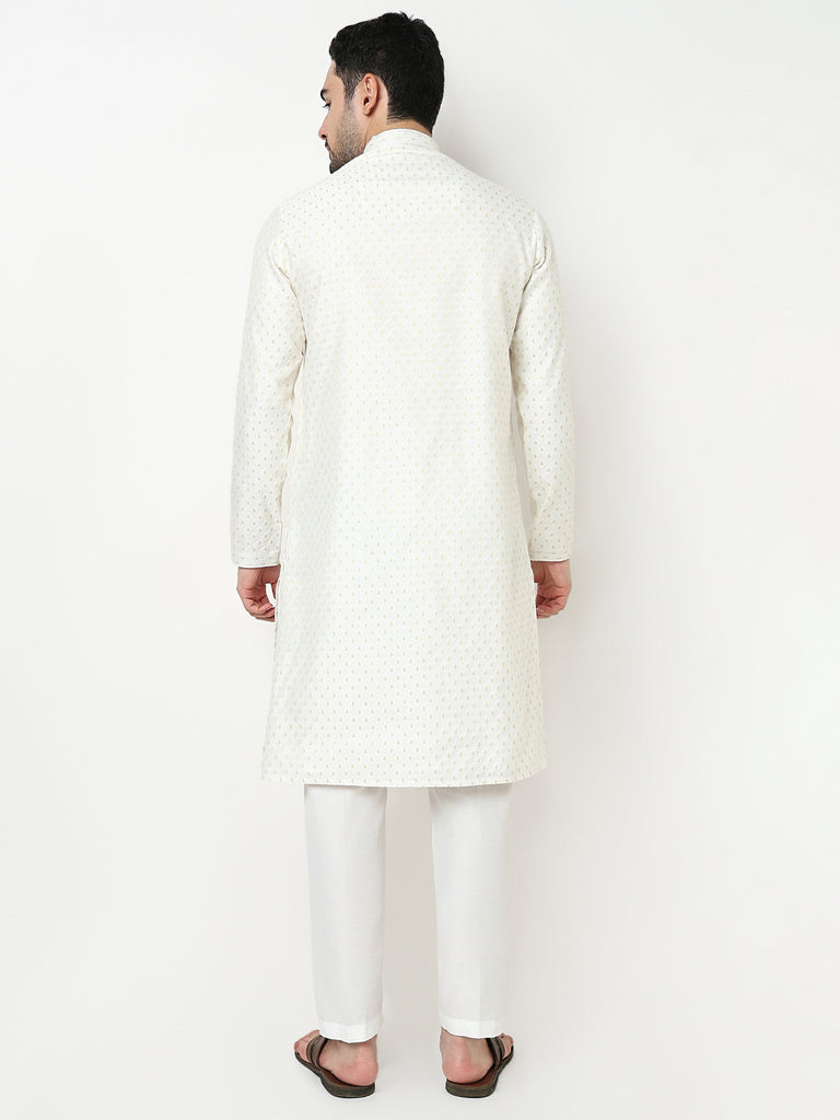 Jacquard Kurta with Pant Set