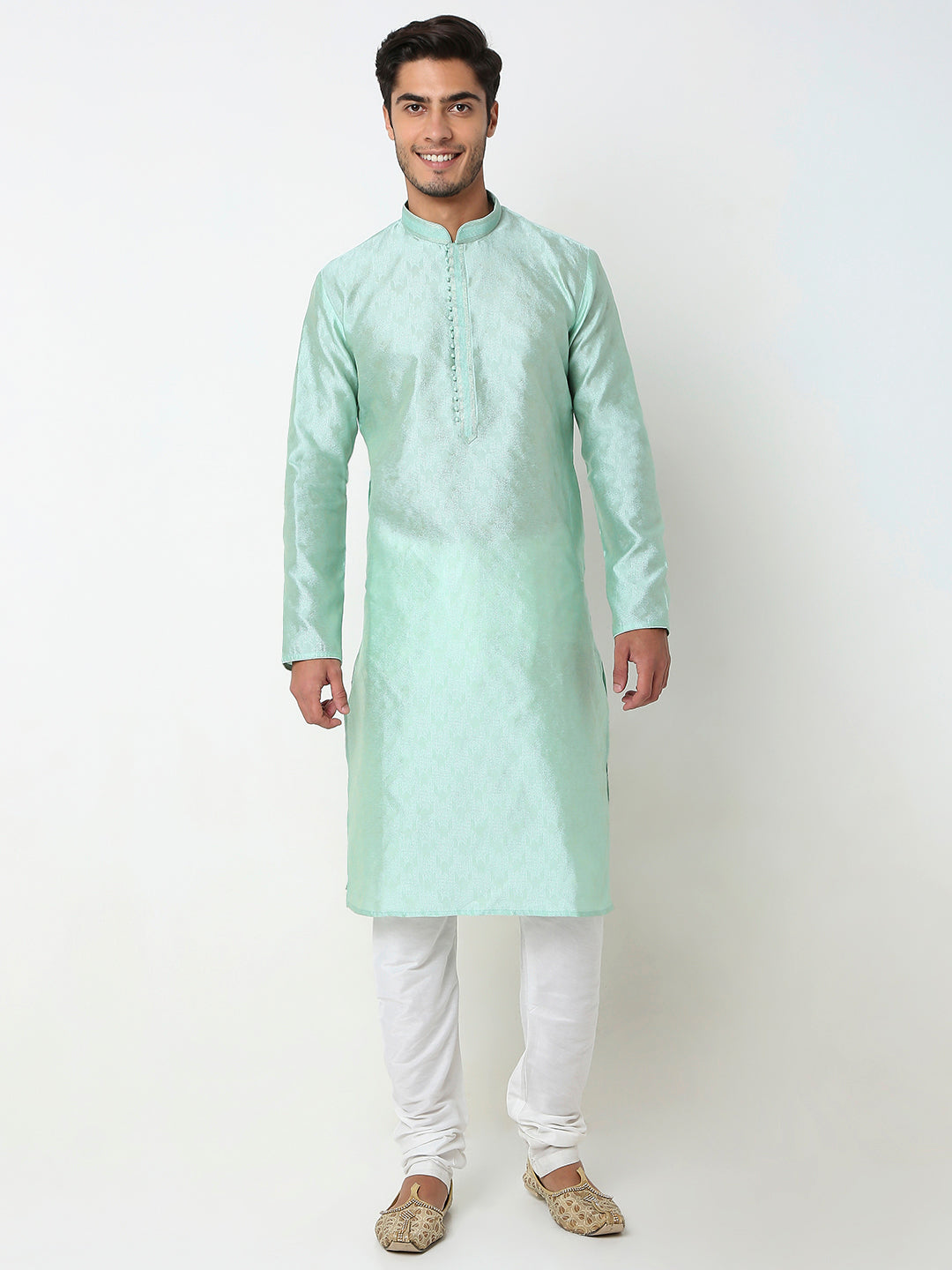 Regular Fit Jacquard Kurta Set
