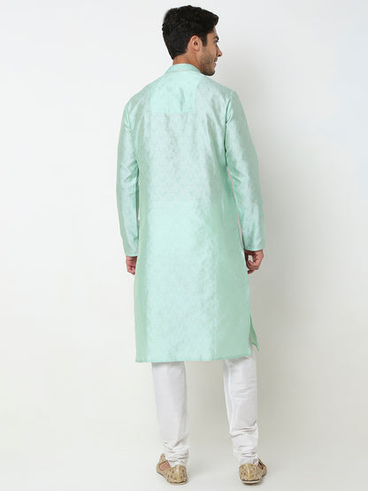 Regular Fit Jacquard Kurta Set