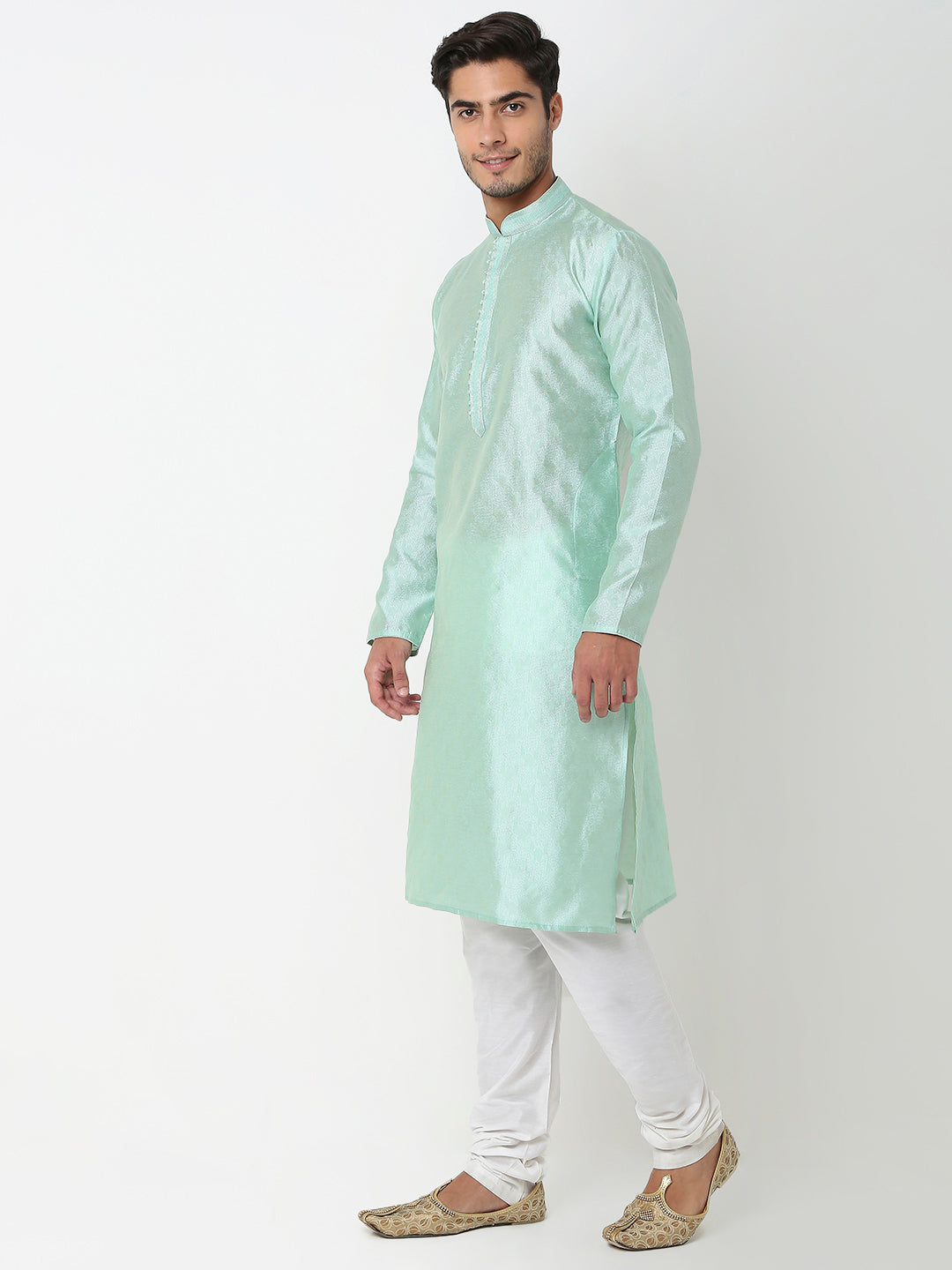 Regular Fit Jacquard Kurta Set