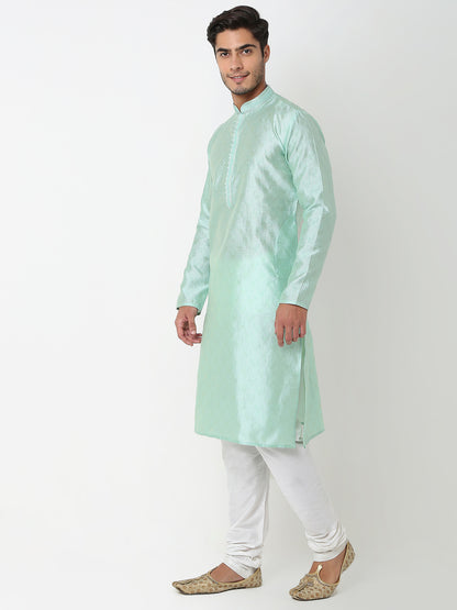 Regular Fit Jacquard Kurta Set