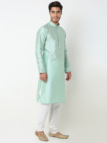 Regular Fit Jacquard Kurta Set