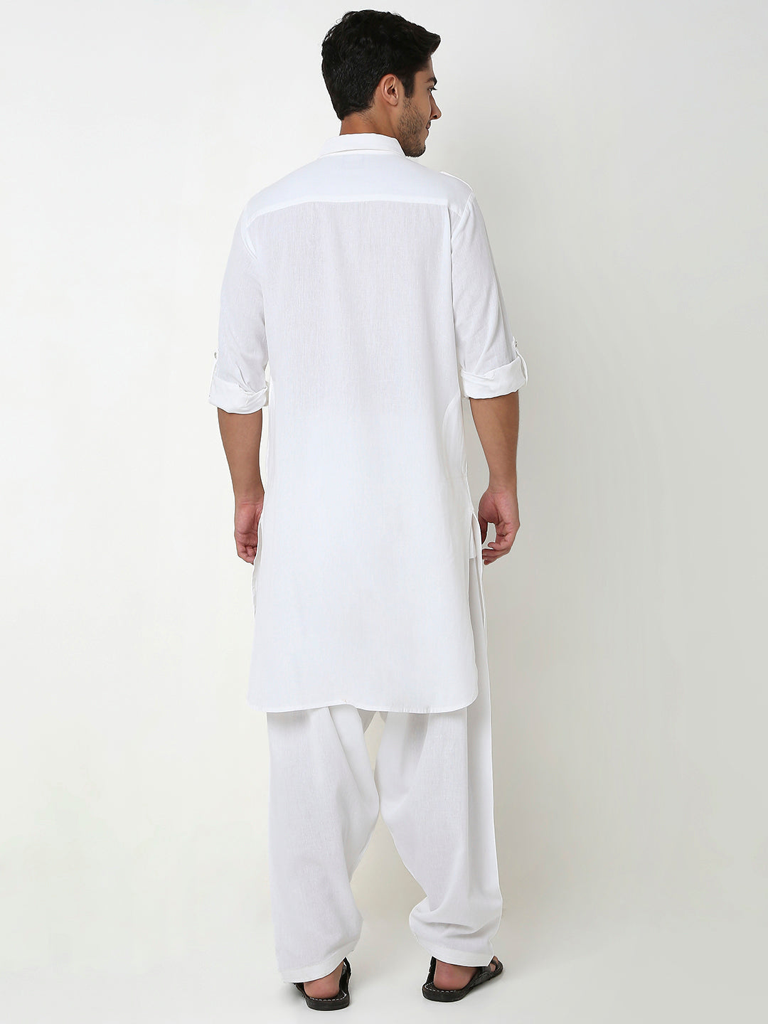 Regular Fit Solid Ethnic Set
