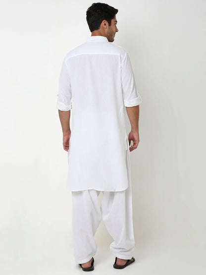 Regular Fit Solid Ethnic Set
