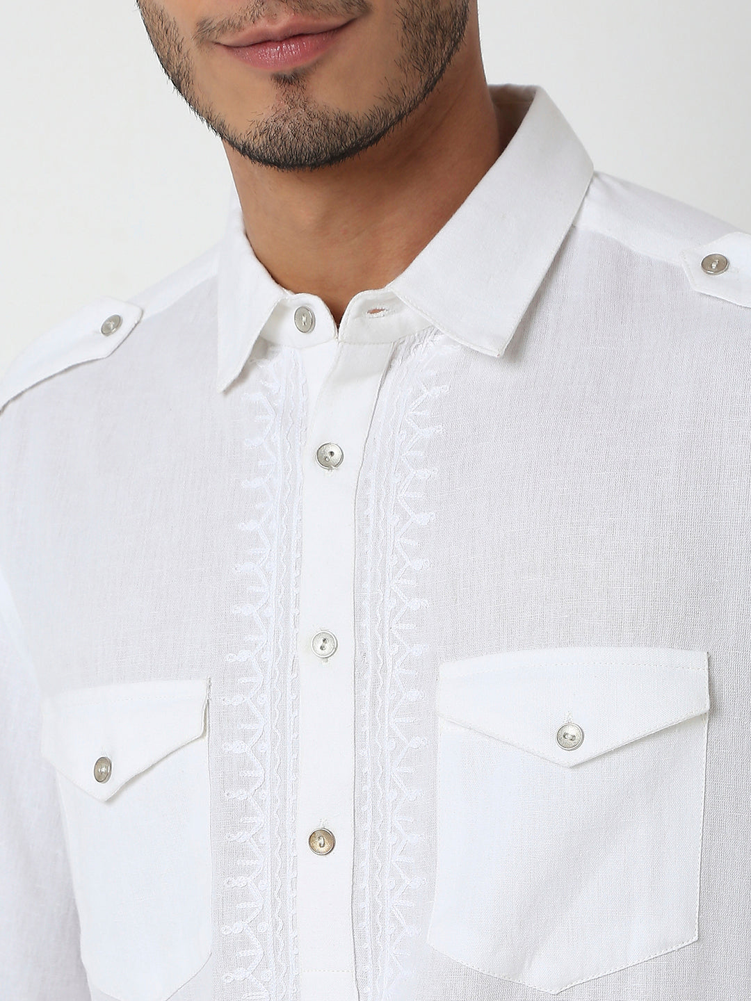 Regular Fit Solid Ethnic Set