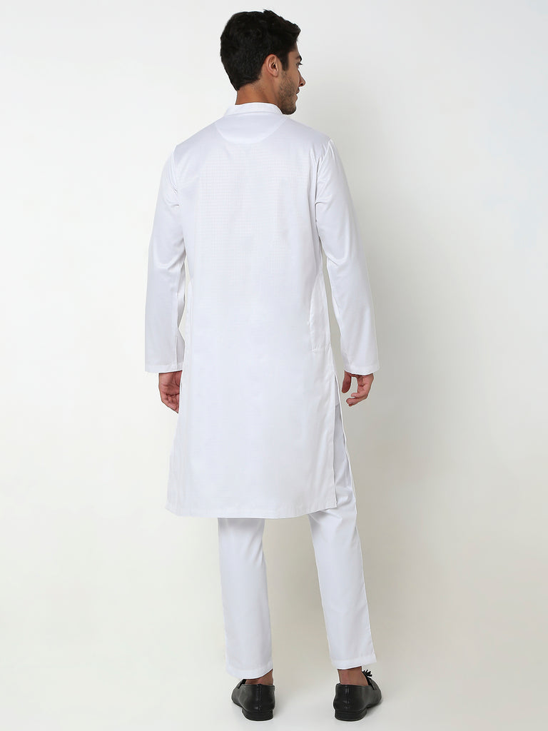 Regular Fit Jacquard Kurta Set