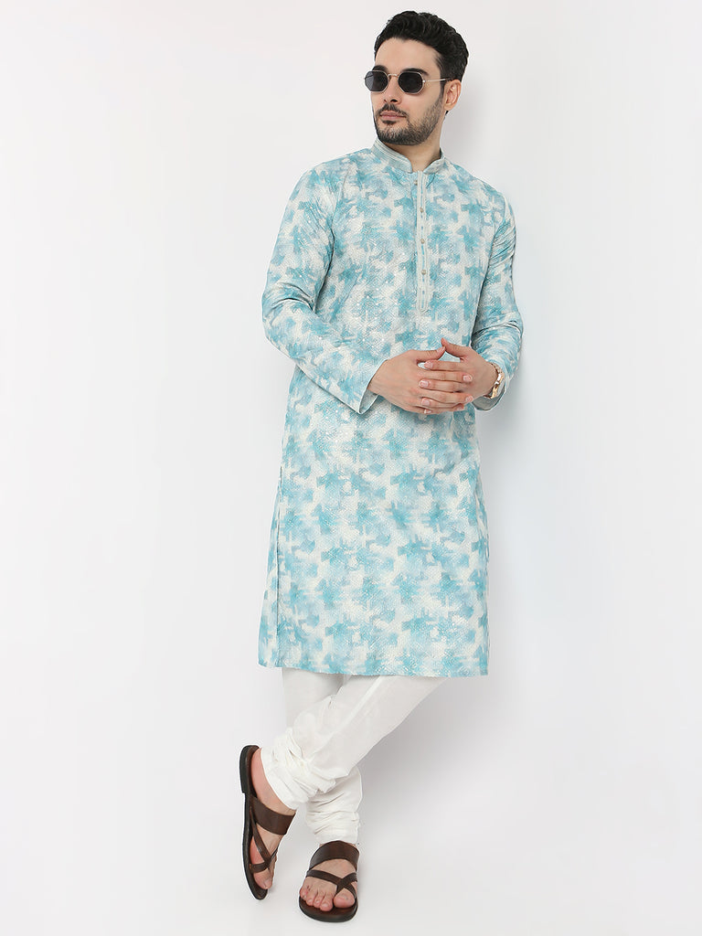 Regular Fit Printed Kurta with Pyjama Set