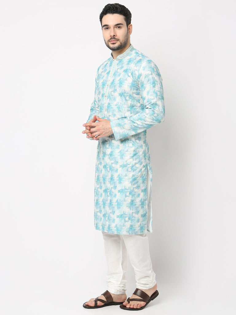 Regular Fit Printed Kurta with Pyjama Set