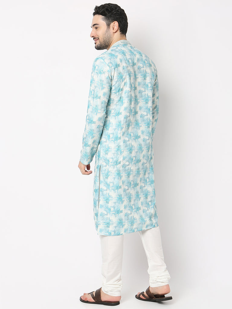 Regular Fit Printed Kurta with Pyjama Set