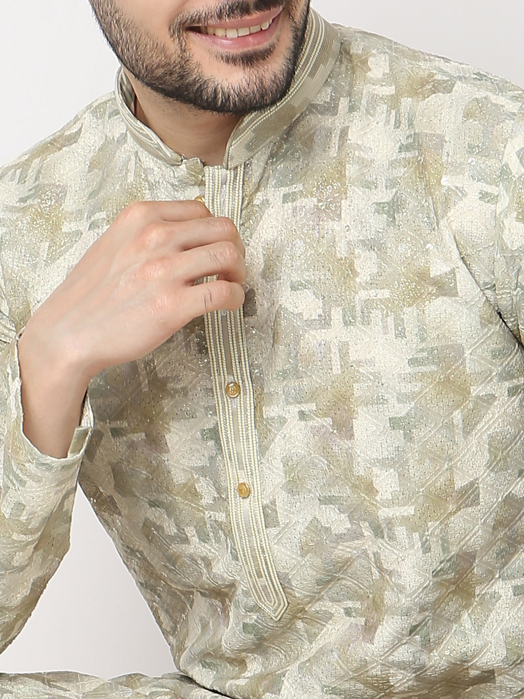 Regular Fit Printed Kurta with Pyjama Set