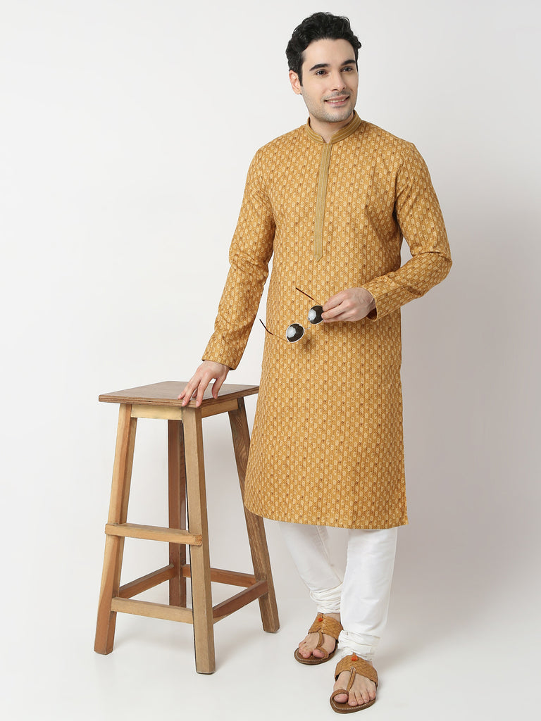 Regular Fit Printed Straight Kurta and Pyjama Set