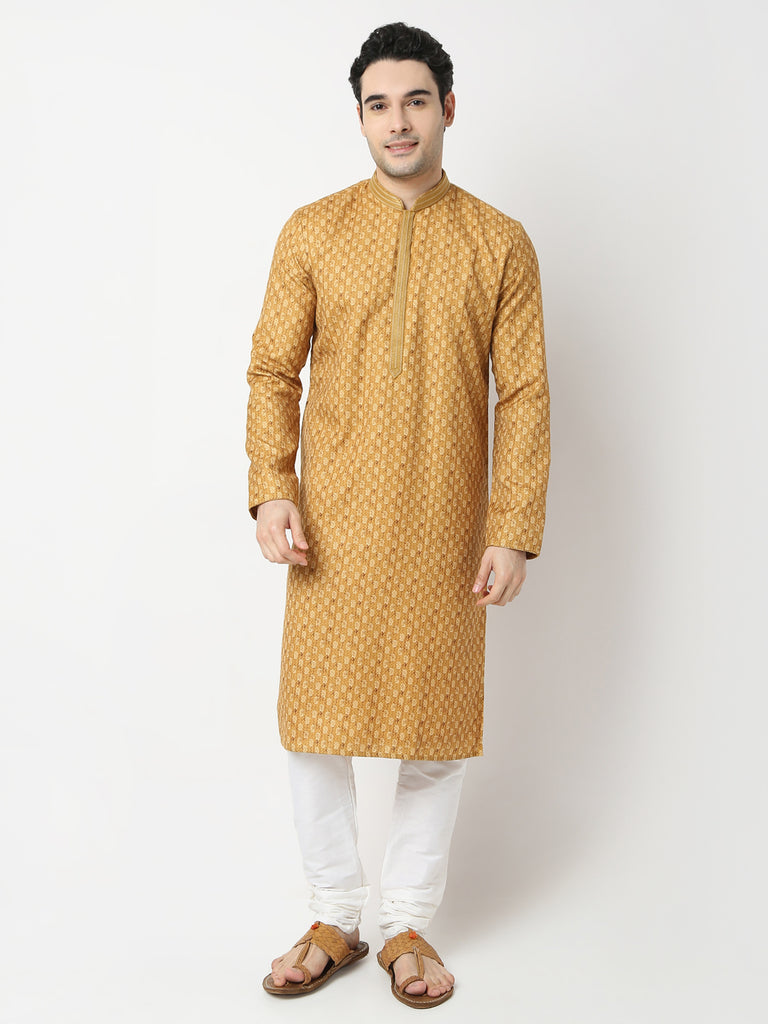 Regular Fit Printed Straight Kurta and Pyjama Set