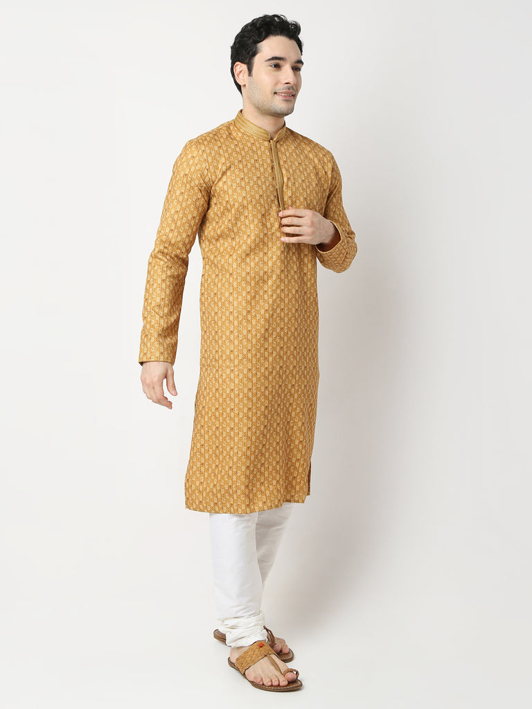 Regular Fit Printed Straight Kurta and Pyjama Set