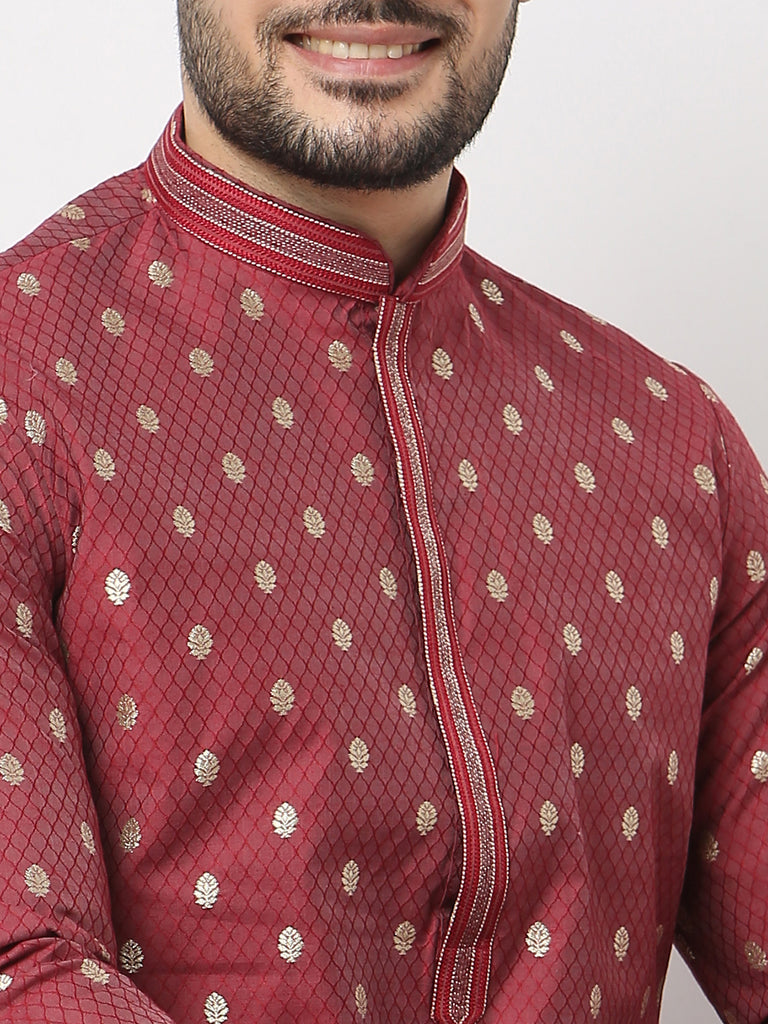 Regular Fit Jacquard Kurta with Pyjama Set