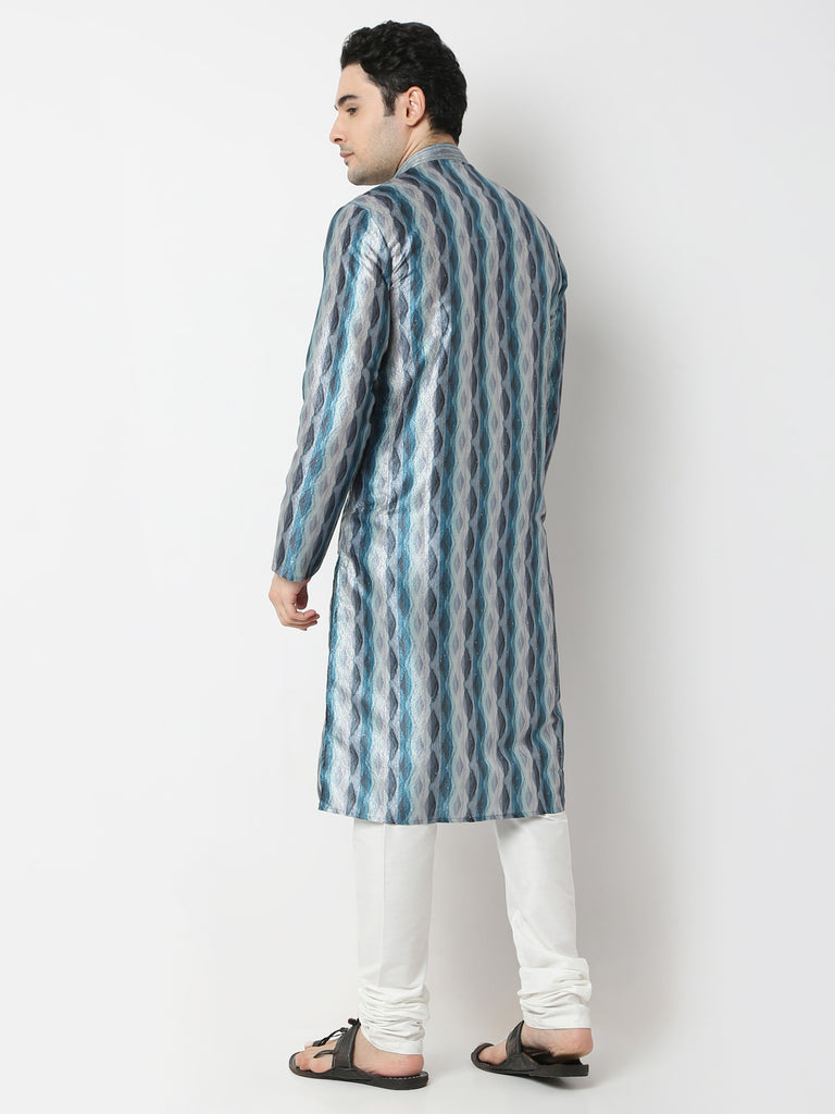 Regular Fit Printed Straight Kurta and Pyjama Set