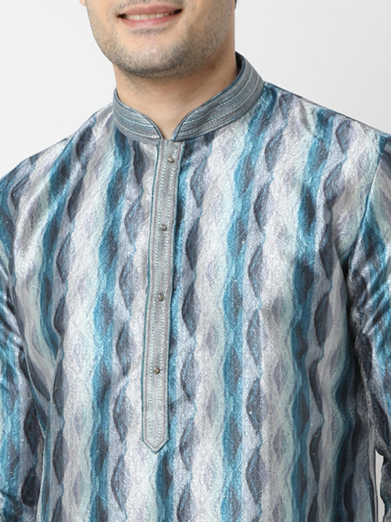 Regular Fit Printed Straight Kurta and Pyjama Set