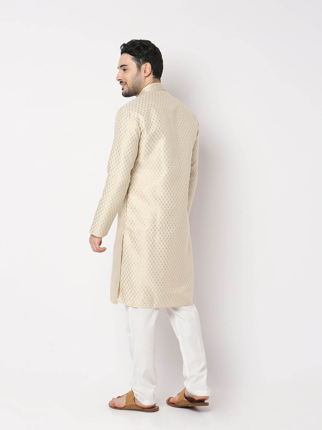 Regular Fit Jacquard Kurta with Pyjama Set