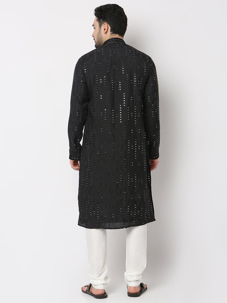 Regular Fit Embellished Kurta with Pyjama Set