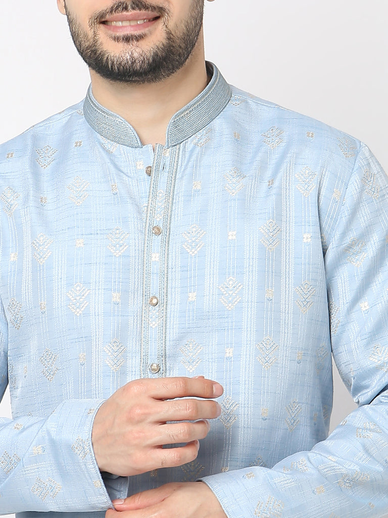 Regular Fit Jacquard Kurta with Pyjama Set