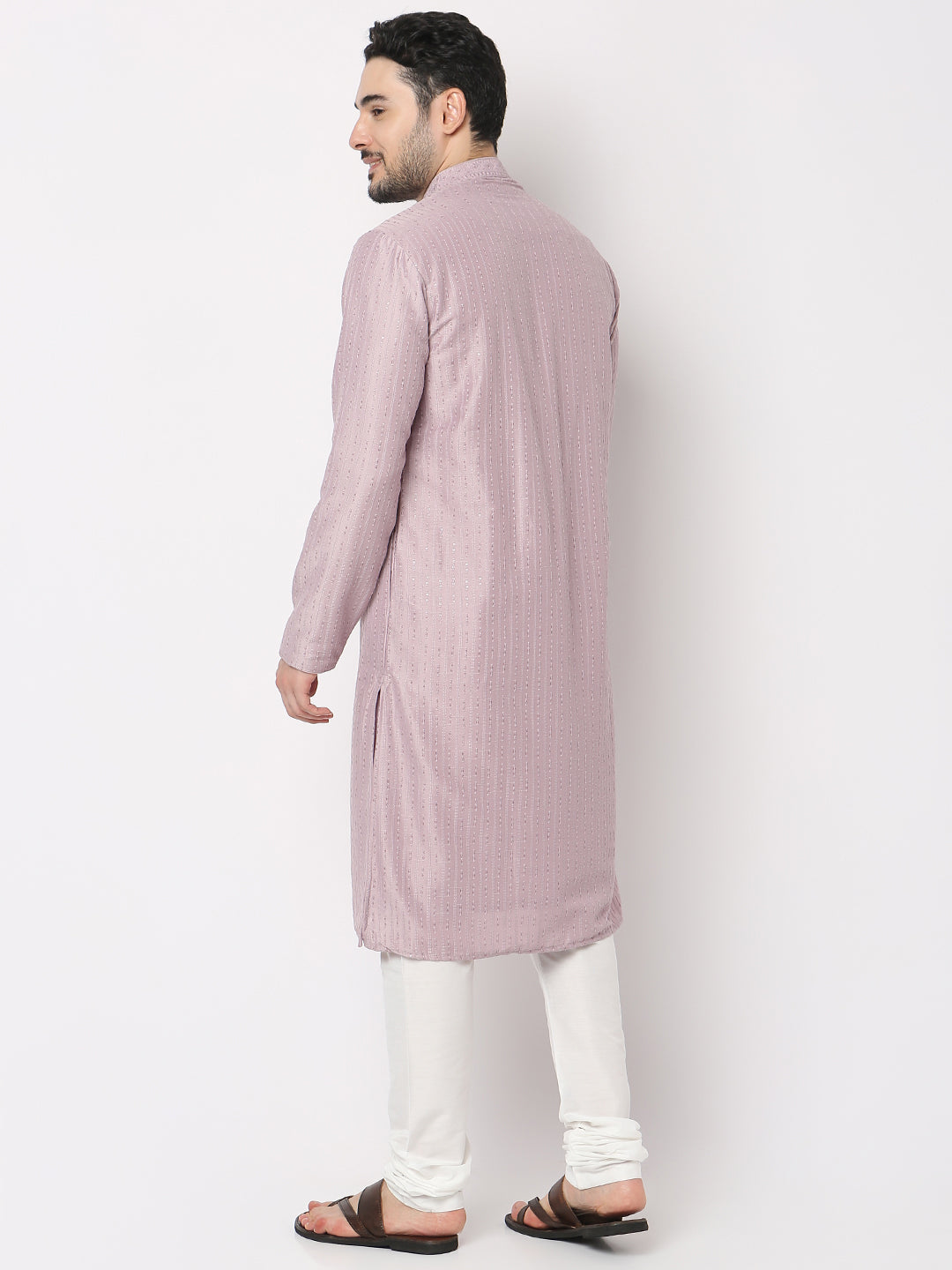 Regular Fit Embroidered Kurta with Pyjama Set
