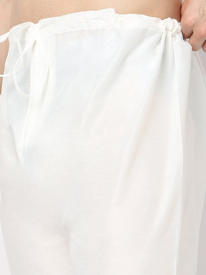 Regular Fit Embroidered Kurta with Pyjama Set