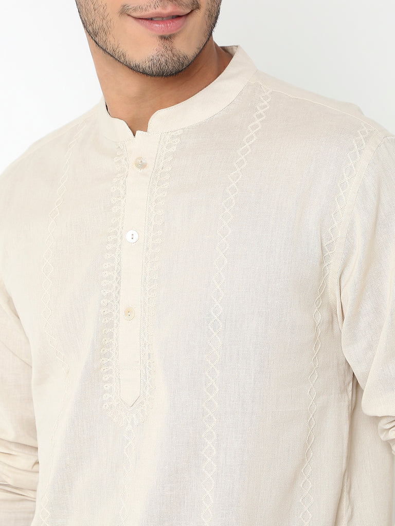 Regular Fit Embroidered Kurta