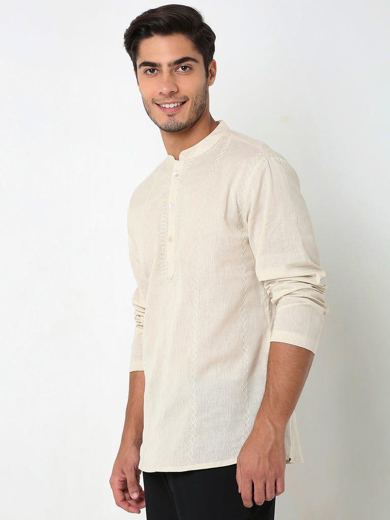 Regular Fit Embroidered Kurta