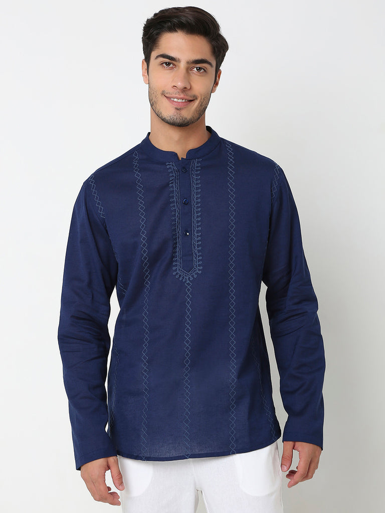 Regular Fit Embroidered Kurta