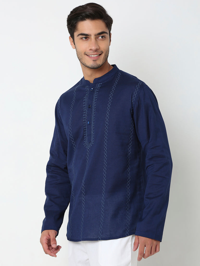 Regular Fit Embroidered Kurta