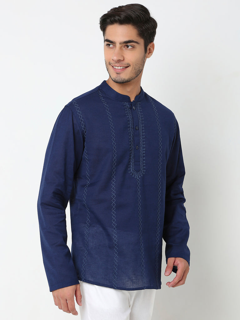 Regular Fit Embroidered Kurta