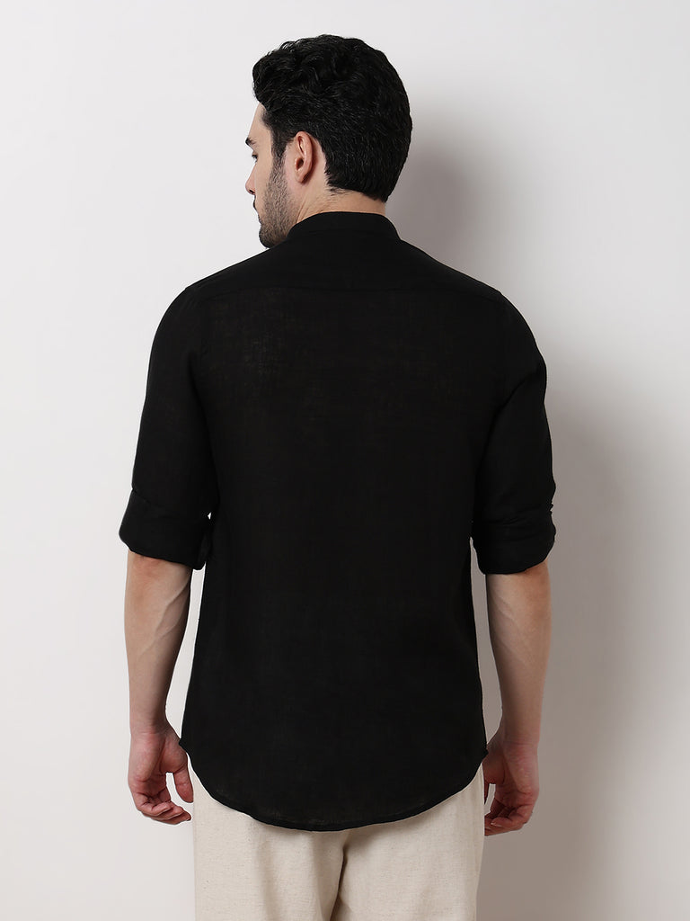 Ethnic Linen Short Kurta