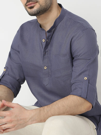 Regular Fit Solid Full Sleeve Kurta